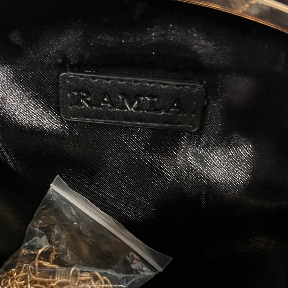 Ramla Women's Pink Crystal Embellished Clutch Evening, NEW! - Picture 6 of 7